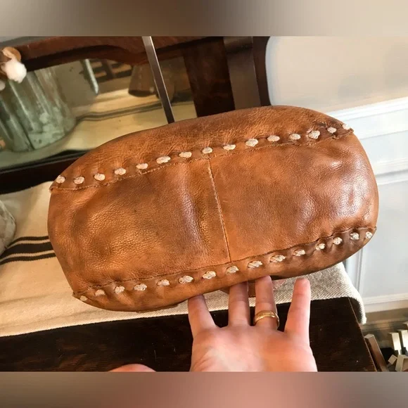 Bed Stu Leather Stevie Tote Shoulder Bag Tan Rustic Retail $255 - Picture 8 of 14